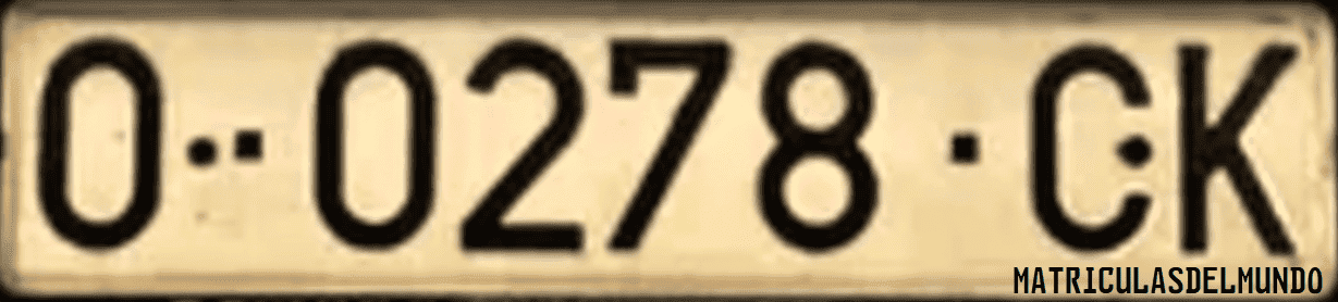 Imagen matrícula ejemplol coche asturias ck 0278